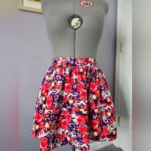 Express Floral Skirt